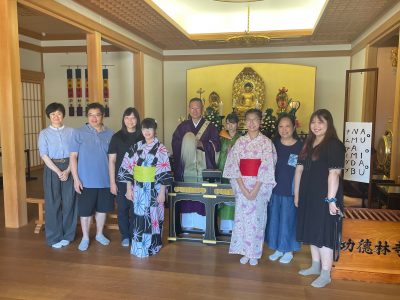 功徳林寺様(浄土宗/台東区谷中)にて、外国人観光客に向けた文化体験会を開催しました